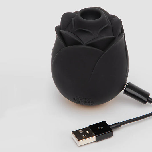 Fifty Shades of Grey Hearts & Flowers clitoral vibrator with elegant branded design