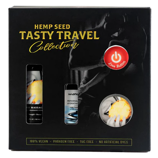 Earthly Body Tasty Travel Gift Set – Pineapple Flavor – 4-Piece Mini Collection