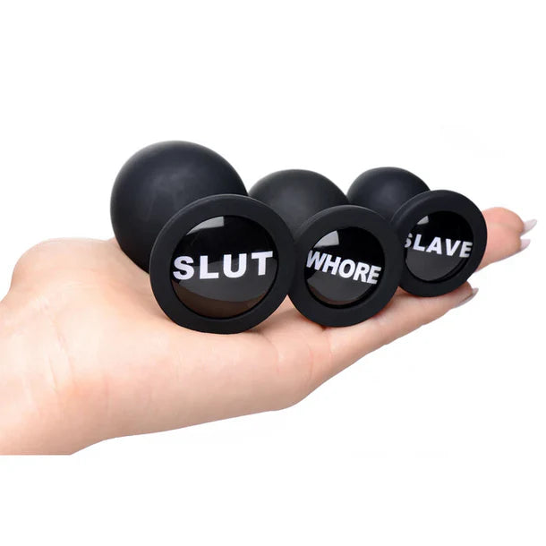 MS Dirty Words Anal Plug Set