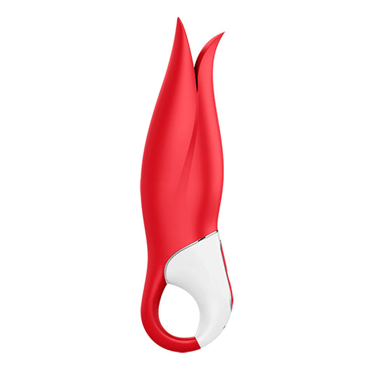 Satisfyer Power Flower pink vibrator with fluttering silicone petals