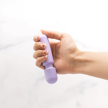 Emojibator Tiny Wand with silk storage bag and USB charger
