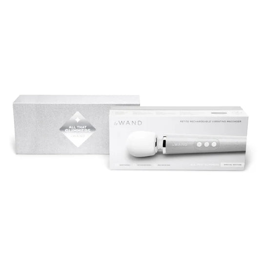 Le Wand All That Glimmers set with glittery case and accessories