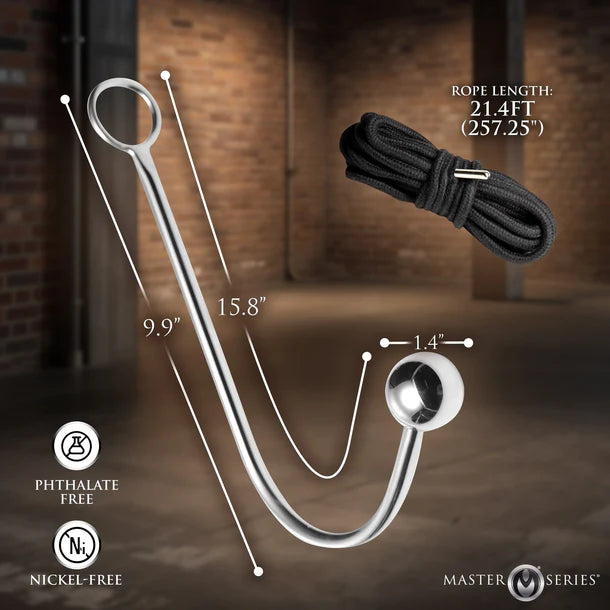 Roped Anal Hook with Rope