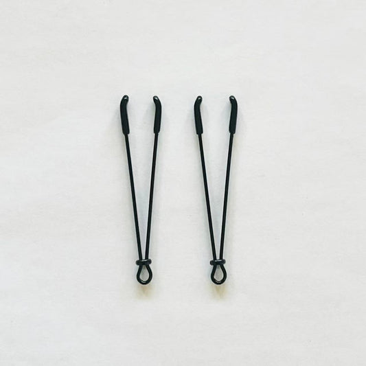 Black Wire-Style Adjustable Nipple Clamps – Minimalist BDSM Tweezer Clips