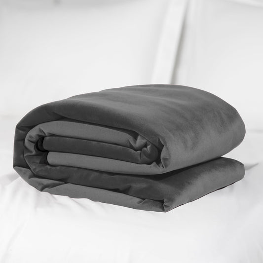Liberator Fascinator Throw -Grey Microvelvet - Regular Size