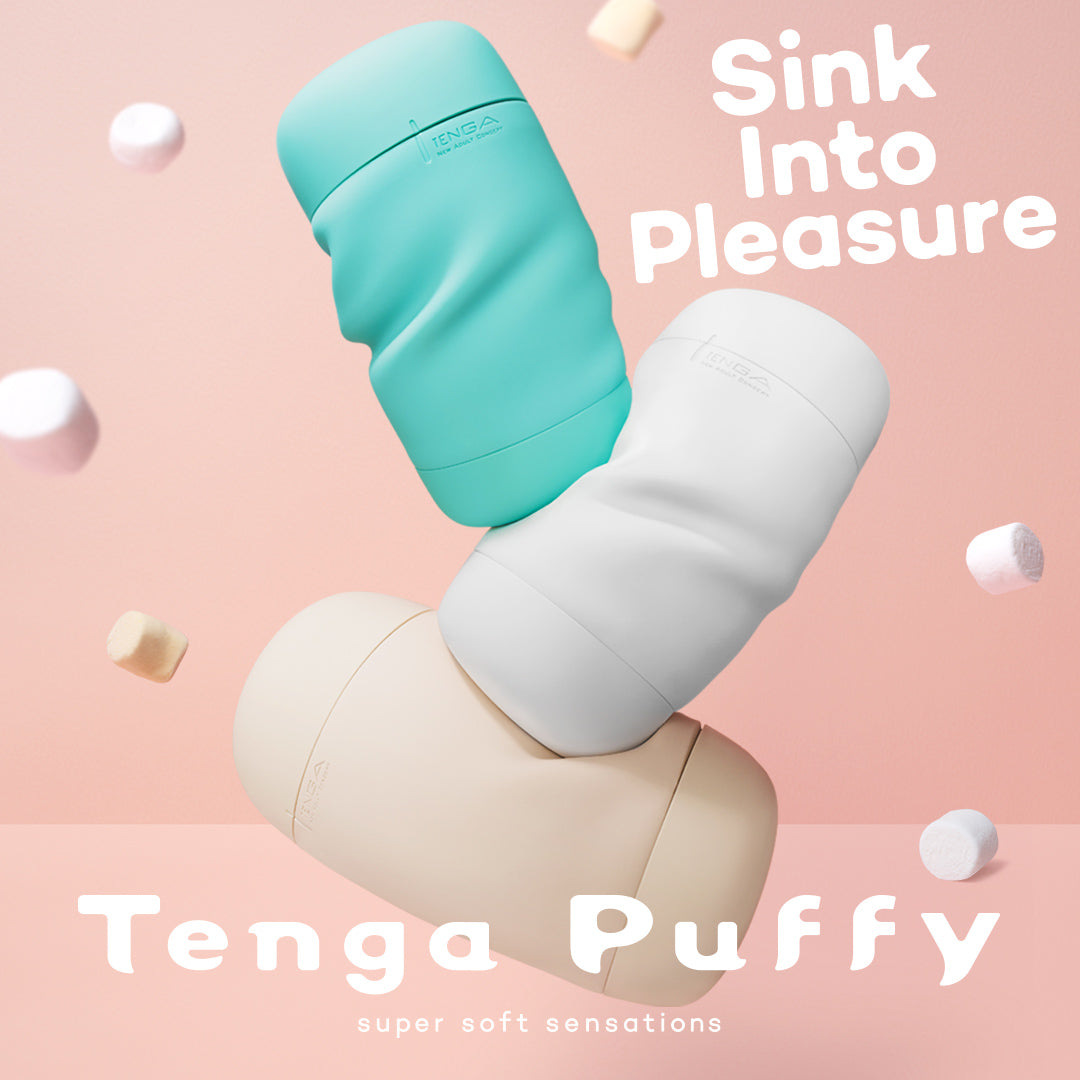 Tenga Puffy Male Masturbator – Ultra-Soft Spongy Design