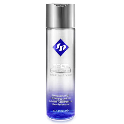 ID Free Lube bottle with clean label design