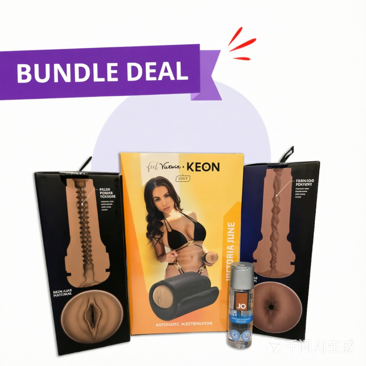 Kiiroo FeelVictoria Stroker+ Keon Stroker Value Bundle