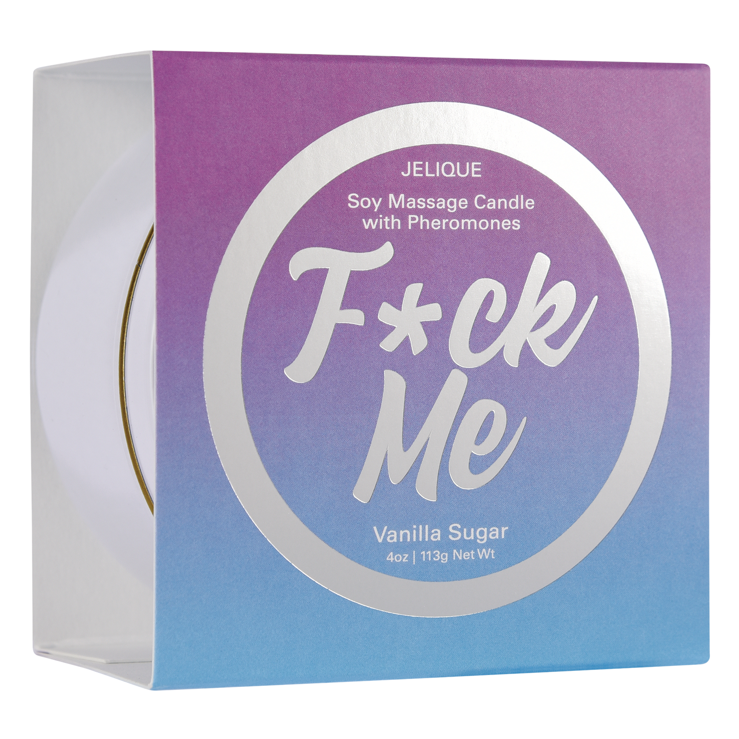 Jelique Vanilla Sugar Soy Massage Candle – Pheromone-Infused Body Oil in a Jar