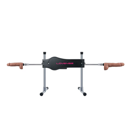 Powerful thrusting sex machine for couples or solo use, includes wired remote