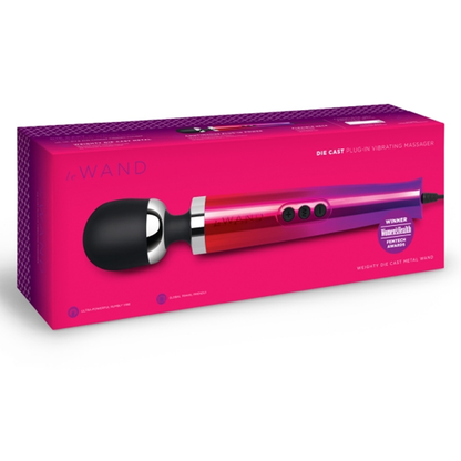 Le Wand Die Cast Plug-In Wand in silver metal finish