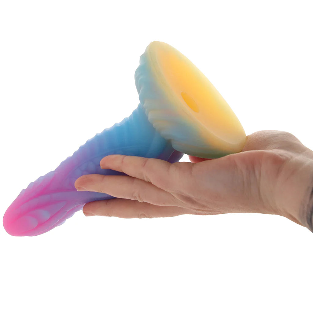 Fantasy Fuckers Lizard’s Tongue silicone dragon-skull fantasy dildo with textured scales and suction base
