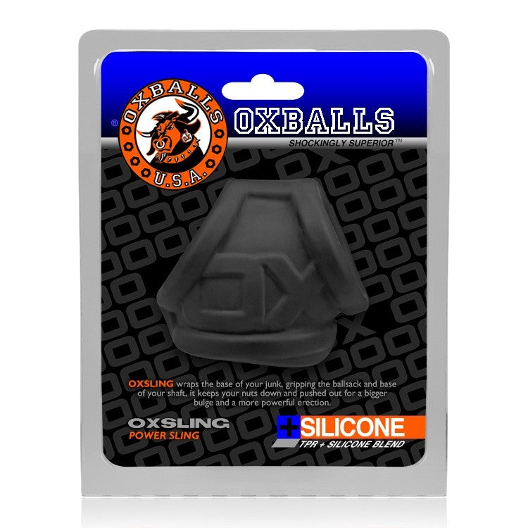 Oxballs Oxsling Cock Sling – Soft Silicone Cock & Ball Sling with Industrial Pipe Design