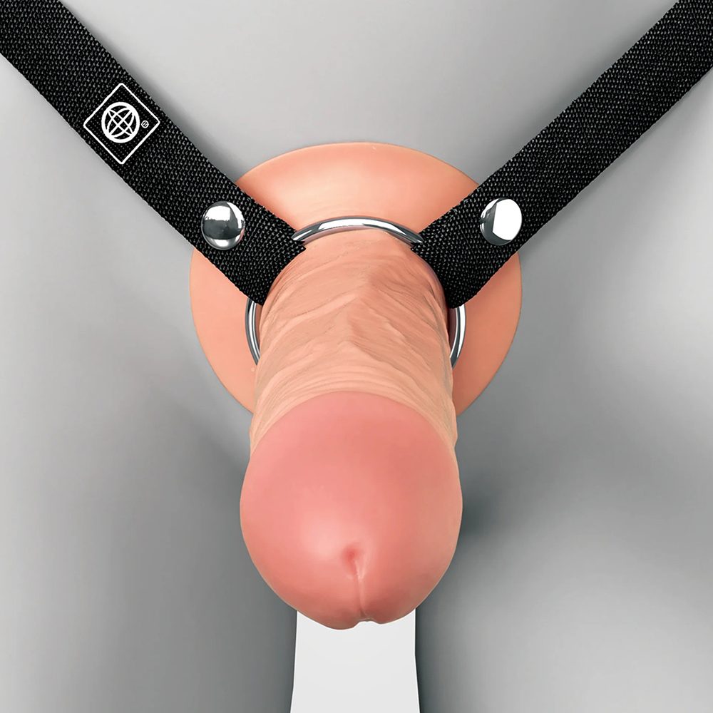 Pipedream Fantasy X-Tensions Elite 5-inch Hollow Strap-On with silicone dildo and adjustable harness