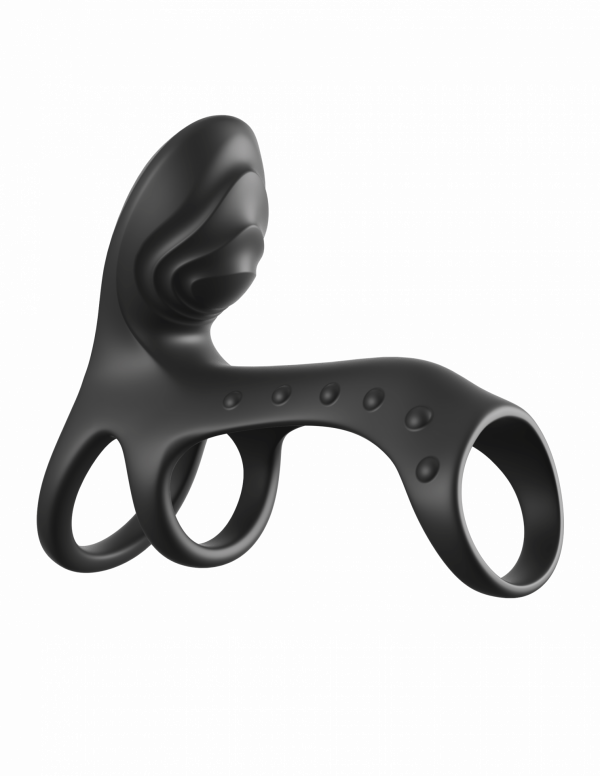 Pipedream C-Ringz Ultimate Couples Cage Pro triple-motor vibrating silicone cock ring