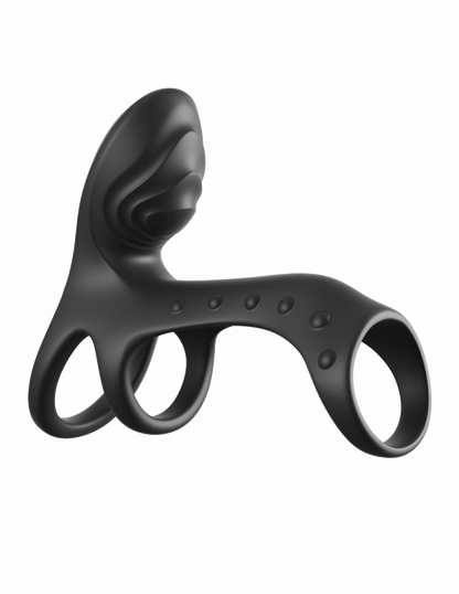 Pipedream C-Ringz Ultimate Couples Cage Pro triple-motor vibrating silicone cock ring
