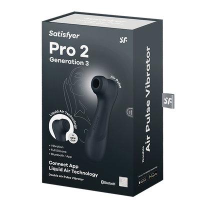 Satisfyer Pro 2 Generation 3 Air Pulse Vibrators - Dark Grey