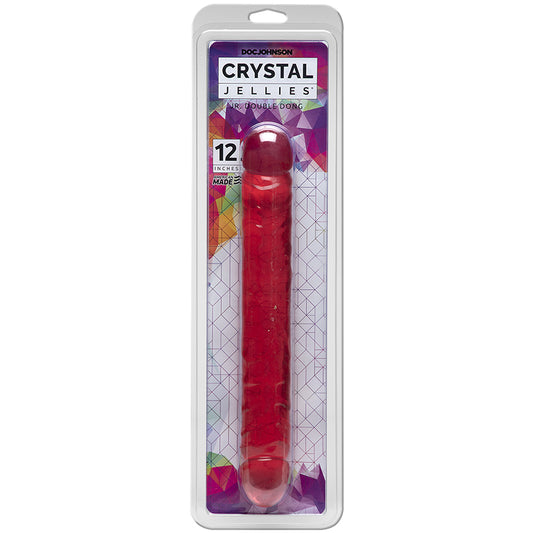 Doc Johnson Crystal Jellies 12'' Jr. Double Dong Pink