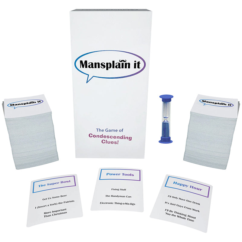 Kheper Games Mansplain It – Adult party card game with 440 over-explained clue cards
