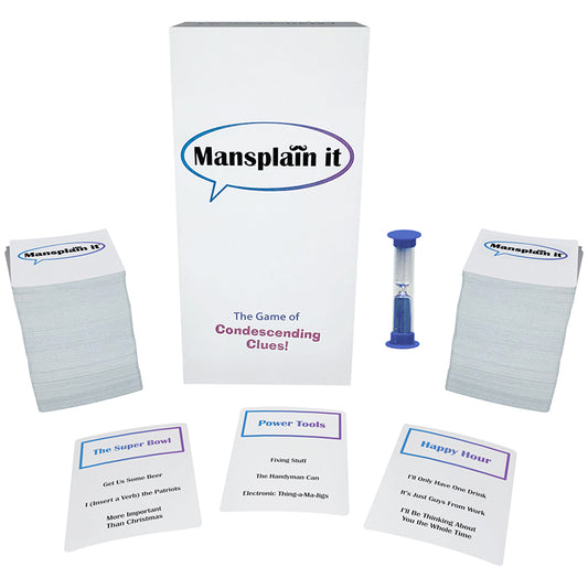 Kheper Games Mansplain It – Adult party card game with 440 over-explained clue cards
