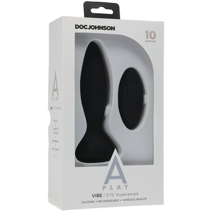 Doc Johnson A-Play Experienced Vibe – Vibrating silicone anal plug with wireless remote