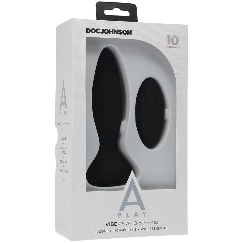 Doc Johnson A-Play Experienced Vibe – Vibrating Silicone Anal Plug with Remote