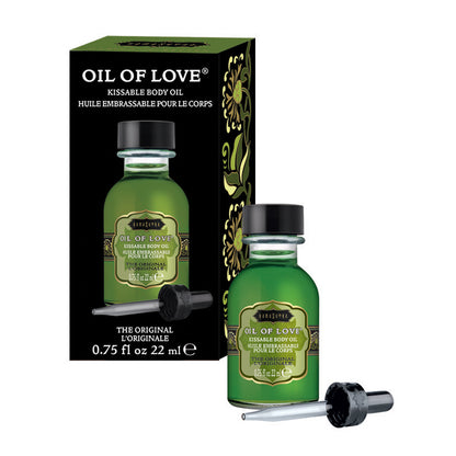 Kama Sutra Oil of Love Original 22 ml – kissable warming foreplay oil with dropper