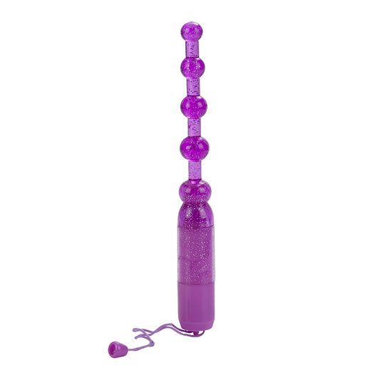 CalExotics Waterproof Vibrating Pleasure Beads Purple
