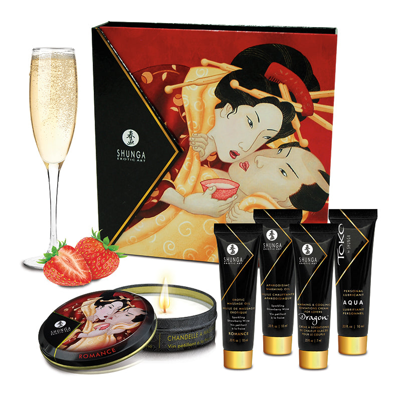 Shunga Geisha’s Secrets Kit – Sparkling Strawberry Wine