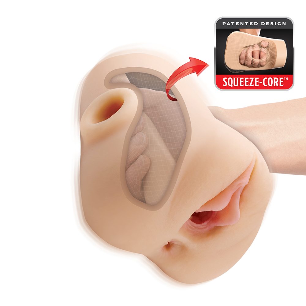 Pipedream Double Pounder Vibrating Squeeze Stroker