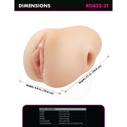 Pipedream Pussy Pounder Squeeze Stroker with SQUEEZE-CORE design and realistic Fanta Flesh texture