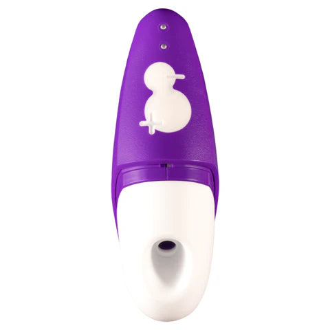 ROMP Free stimulator displayed on bathroom counter ready for bath play
