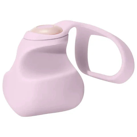 Dame Fin finger vibrator with optional strap in soft silicone