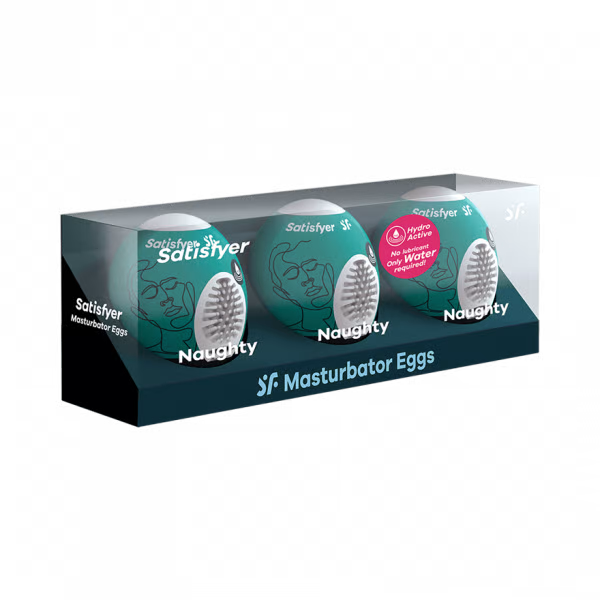 Satisfyer Masturbator Egg 3er Set (Naughty) - Dark Green * 2 Pack