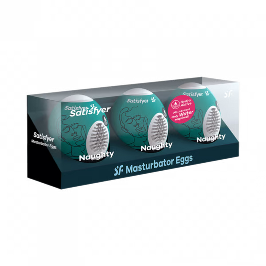 Satisfyer Masturbator Egg 3er Set (Naughty) - Dark Green * 2 Pack