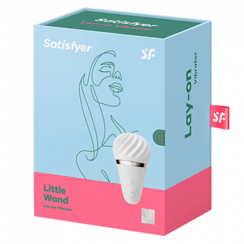 Satisfyer Little Wand white compact vibrator with rounded tip

