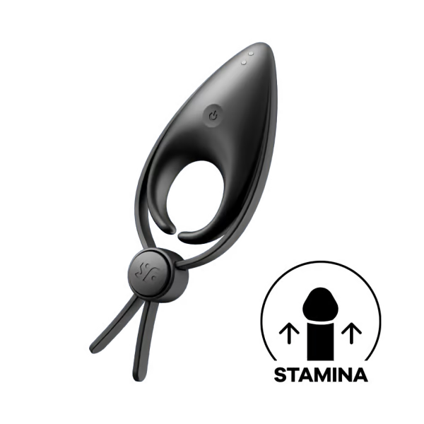 Adjustable dual-loop vibrating cock ring by Satisfyer