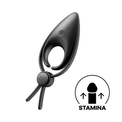 Adjustable dual-loop vibrating cock ring by Satisfyer