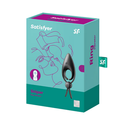 Adjustable dual-loop vibrating cock ring by Satisfyer