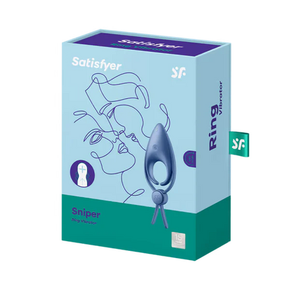 Adjustable dual-loop vibrating cock ring by Satisfyer