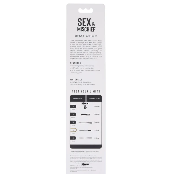 Sex & Mischief Brat Crop