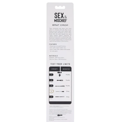 Sex & Mischief Brat Crop