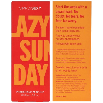 Simply Sexy Lazy Sunday – Pheromone Infused Perfume 0.3 oz