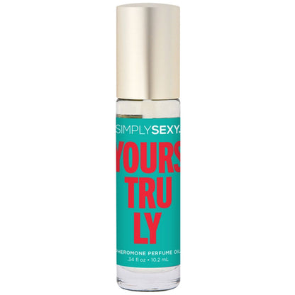 Simply Sexy Yours Truly Pheromone Perfume Oil roll-on bottle