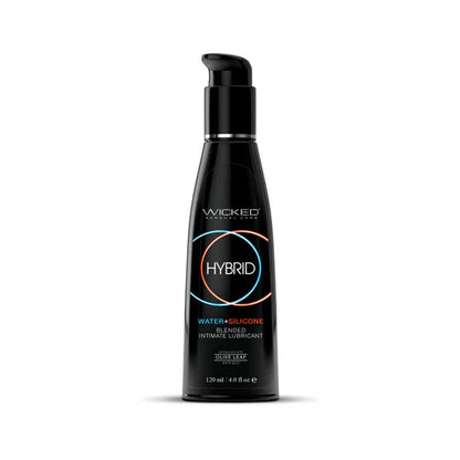 Wicked Hybrid Lube 4oz – Silky Water-Silicone Blend, Toy & Latex Friendly