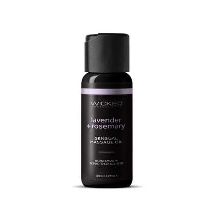 Wicked Lavender & Rosemary Sensual Massage Oil – 4 oz / 120 mL