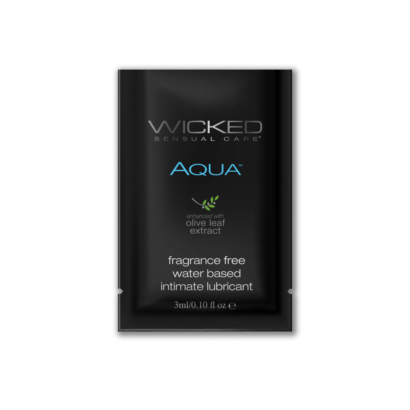 Wicked Aqua Lube Sachet - 3ml - 20 Packs