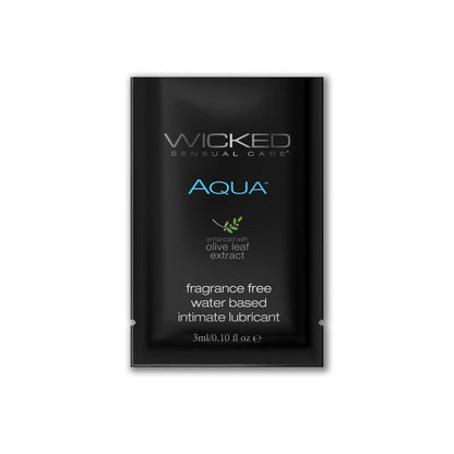 Wicked Aqua Lube Sachet - 3ml - 20 Packs