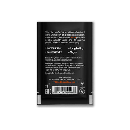 Wicked Ultra Lube Silicone Sachet 3ml - 20 Packs