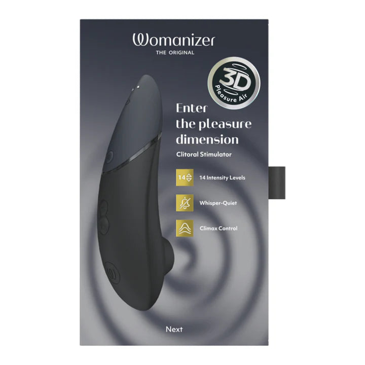 Premium Womanizer Next Clitoral Stimulator  – 3D Pleasure Air technology with customizable depth and whisper-quiet operation